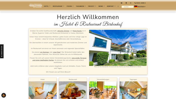 Screenshot neue Website 2025 Hotel Birkenhof Screenshot neue Website 2025 Hotel Birkenhof