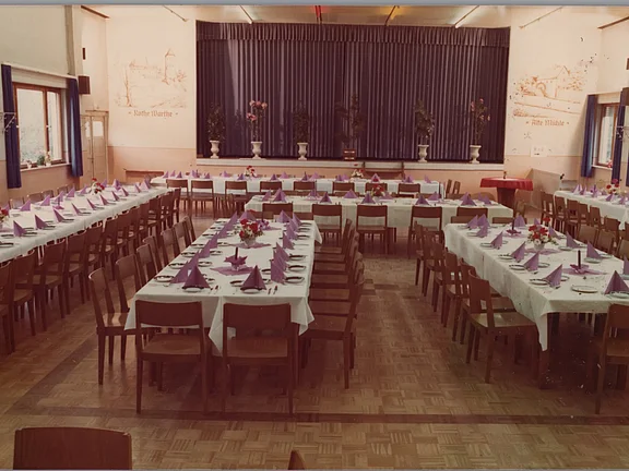 Saal der Roten Warte in Mühlheim am Main Saal der Roten Warte in Mühlheim am Main