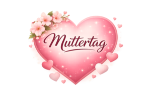 Herz mit Text Muttertag im Birkenhof